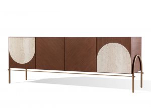 Carpanese Home Alma Sideboard Modern Italian 4 Door Buffet