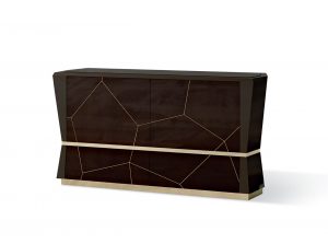 Carpanese Home Contemporary Italian 2 Door Sideboard 7565