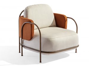 Carpanese Home Gaston Modern Italian Accent Armchair