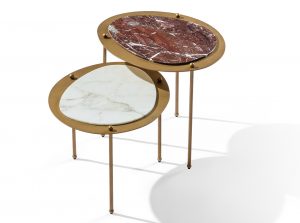 Carpanese Home Island Modern Italian End Table