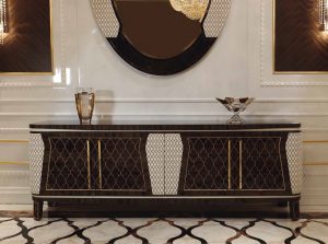 lexus wooden upholstered luxury sideboard buffet by formenti 1