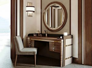 metropol modern upholstered office desk vanity table by formenti 1