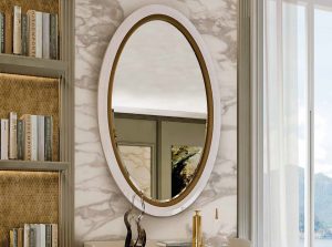 metropoll contemporary upholstered mirror by formenti italy 1