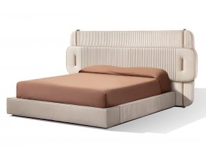 Carpanese Home Papillon Modern Italian Upholstered Bed Bedroom