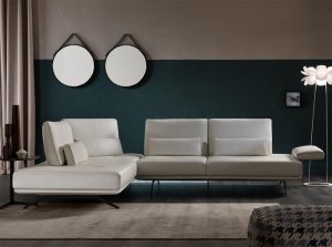 Aladine Italian Sectional Sofa by Franco Ferri Made in Italy