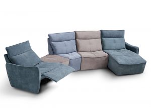 Eliot Dadaumpa Italian Sectional Sofa by Franco Ferri Made in Italy