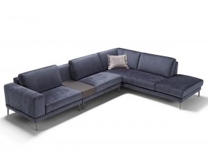 Retro Italian Sectional Sofa by Franco Ferri Made in Italy