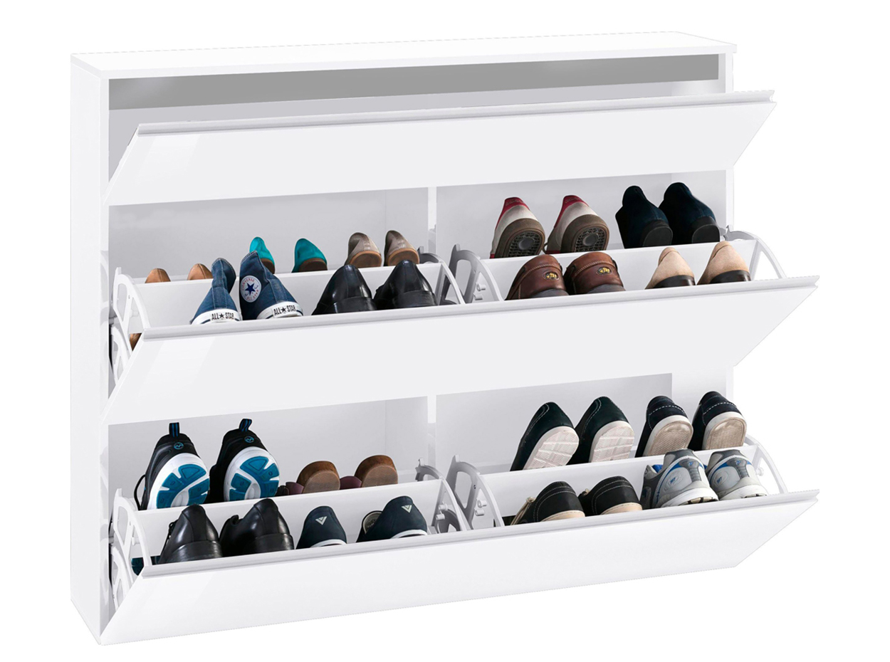 Magic Modern Shoe Cabinet in White Gloss - MIG Furniture