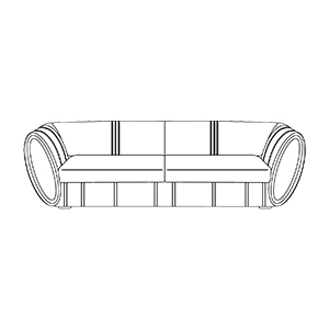 Small Sofa W98.4″