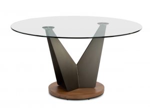 ave round glass dining table elite modern 1