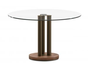 trilogy round glass dining table elite modern 1