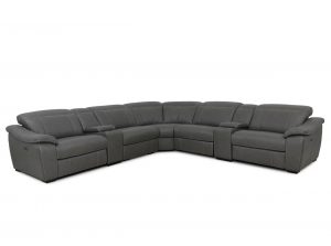 Haven Modern Sectional Sofa Leather Recliners By Beverly Hills 3