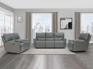 Heather Grey Modern Recliner Sofa Loveseat Chair By Beverly Hills 2