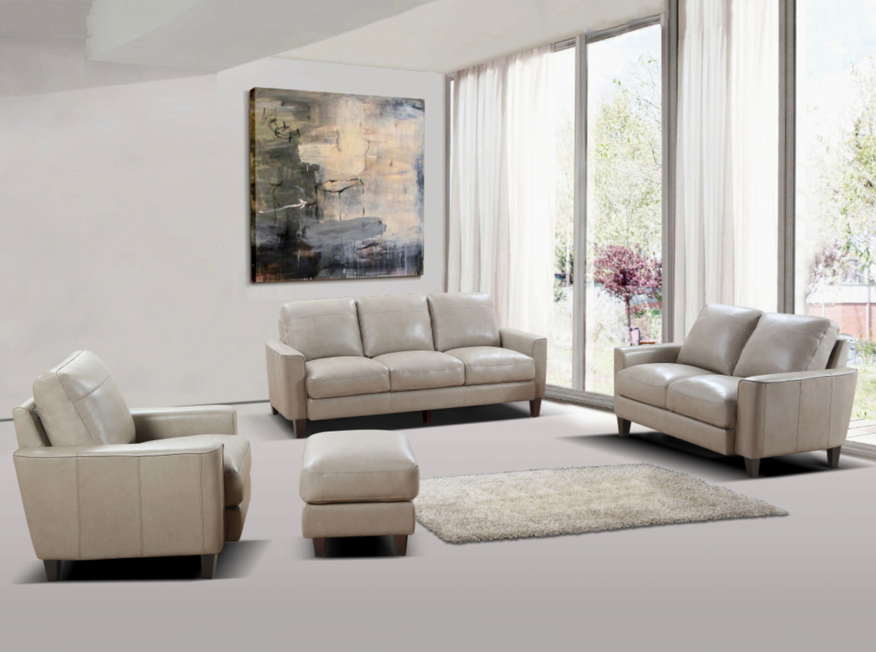 York Leather Sofa by Beverly Hills - MIG Furniture
