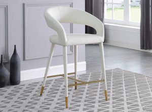 Destiny faux leather stool 1