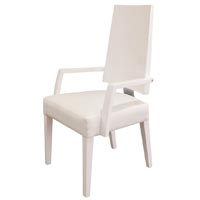 White Lacquer Arm Chair