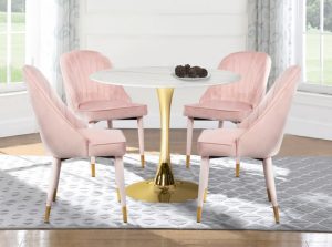 belle velvet dining chair 1