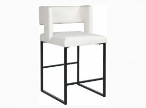 caleb velvet faux leather counter stool 2