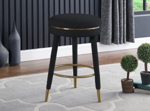 coral boucle fabric bar counter stool 15