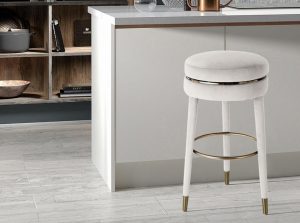 coral velvet counter stool 1 1