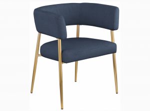 creston linen textured fabric dining chair 3