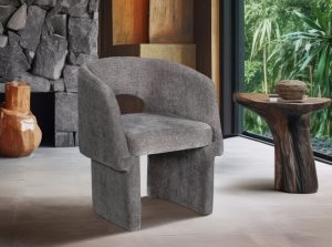 emmet chenille boucle dining chair 5