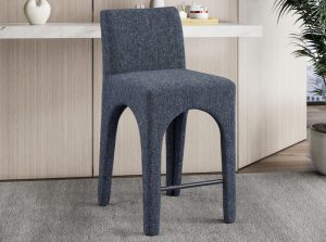 gramercy linen textured fabric counter stool 7