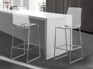 lumen chrome gold counter stool 1