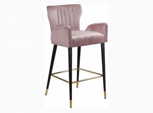 luxe velvet counter stool 2