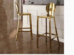 maddox gold stainless steel counter stool 1