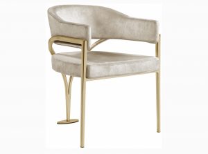 madelyn velvet faux leather dining chair 9
