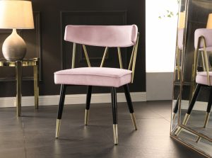 rheingold velvet dining chair 1