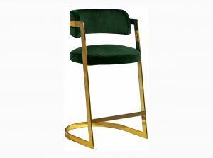 stephanie velvet counter stool 4