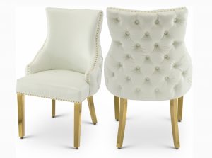tuft velvet dining chair 3