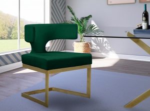 alexandra velvet dining chair 8