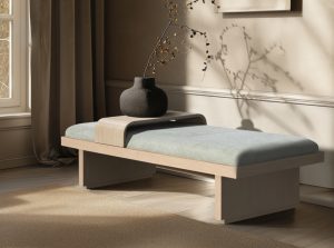 arlington chenille fabric bench meridian 6