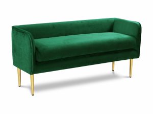 audrey velvet bench meridian 5