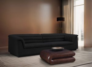 cascade boucle fabric module sofa 55