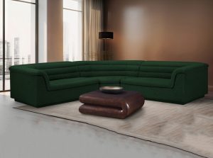 cascade boucle fabric sectional sofa 64 1