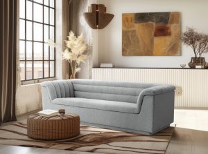 cascade boucle fabric sofa 18