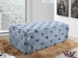 casey velvet ottoman 1