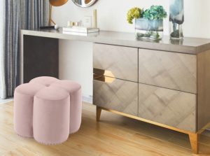 clover velvet ottoman 5