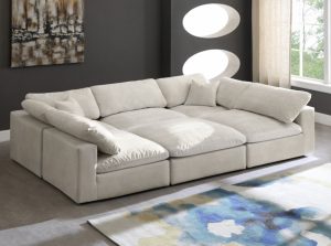 cozy velvet comfort modular sectional sofa 9