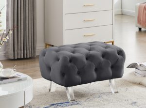 crescent velvet chair ottoman 22