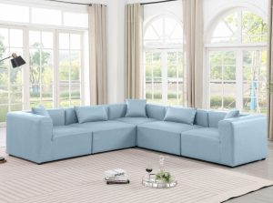 cube vegan leather modular sectional sofa 5