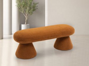 drum faux shearling teddy fabric ottoman meridian 20