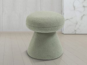 drum faux shearling teddy fabric ottoman meridian 3
