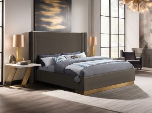 halton boucle fabric bed 6