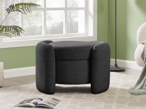 horizon boucle fabric ottoman 6