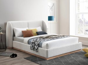 jardin boucle fabric bed 6